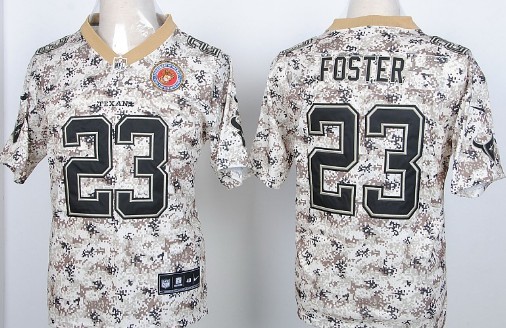 Nike Houston Texans #23 Arian Foster 2013 USMC Camo Elite Jersey