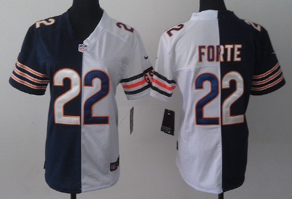 Nike Chicago Bears #22 Matt Forte Blue/White Two Tone Womens Jersey 