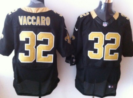 Nike New Orleans Saints #32 Kenny Vaccaro Black Elite Jersey 