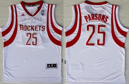 Houston Rockets #25 Chandler Parsons Revolution 30 Swingman White Jersey 