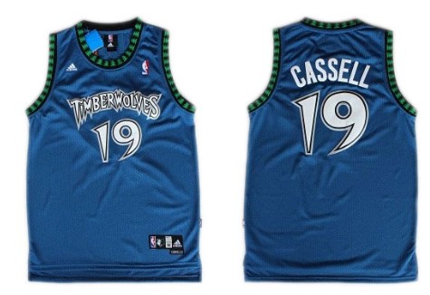 Minnesota Timberwolves #19 Sam Cassell Blue Swingman Jersey 