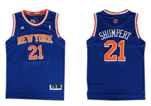 New York Knicks #21 Iman Shumpert Revolution 30 Swingman 2013 Blue Jersey 