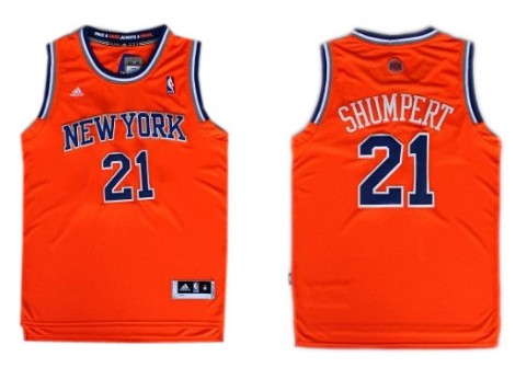 New York Knicks #21 Iman Shumpert Revolution 30 Swingman 2013 Orange Jersey 