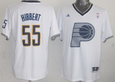 Indiana Pacers #55 Roy Hibbert Revolution 30 Swingman 2013 Christmas Day White Jersey 
