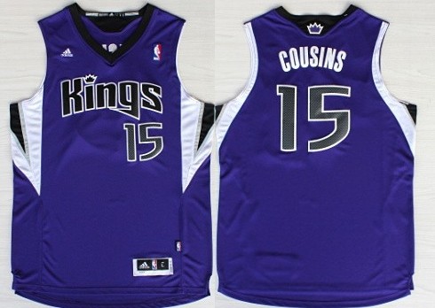 Sacramento Kings #15 DeMarcus Cousins Revolution 30 Swingman Purple Jersey 