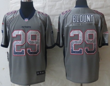 Nike New England Patriots #29 LeGarrette Blount Drift Fashion Gray Elite Jersey 
