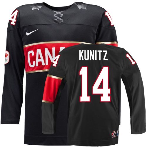 2014 Olympics Canada #14 Chris Kunitz Black Jersey