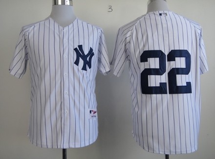 New York Yankees #22 Jacoby Ellsbury White Jersey