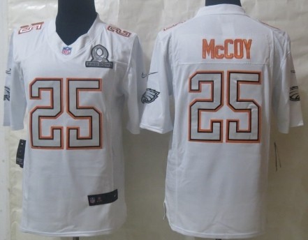 Nike Philadelphia Eagles #25 LeSean McCoy 2014 Pro Bowl White Jersey