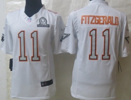 Nike Arizona Cardinals #11 Larry Fitzgerald 2014 Pro Bowl White Jersey