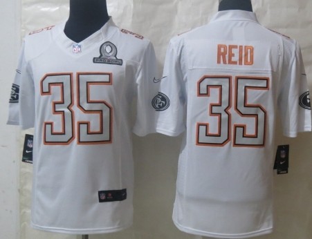 Nike San Francisco 49ers #35 Eric Reid 2014 Pro Bowl White Jersey