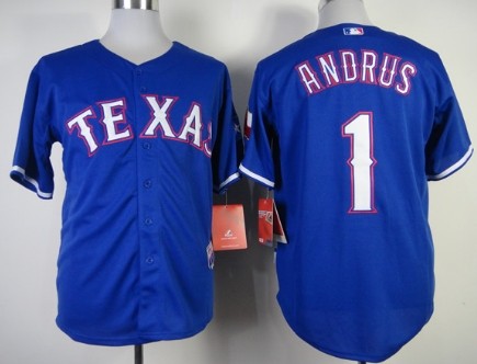 Texas Rangers #1 Elvis Andrus 2014 Blue Jersey 