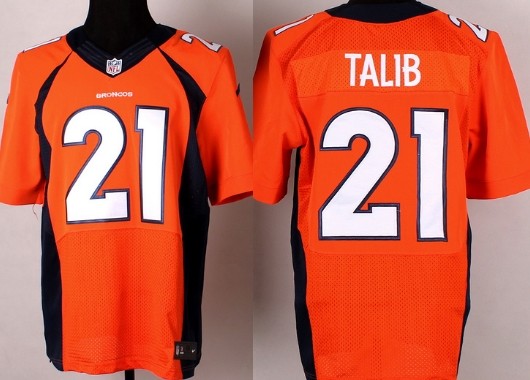 Nike Denver Broncos #21 Aqib Talib 2013 Orange Elite Jersey 