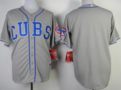 Chicago Cubs Blank 2014 Gray Jersey