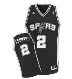 San Antonio Spurs #2 Kawhi Leonard Black Swingman Jersey 