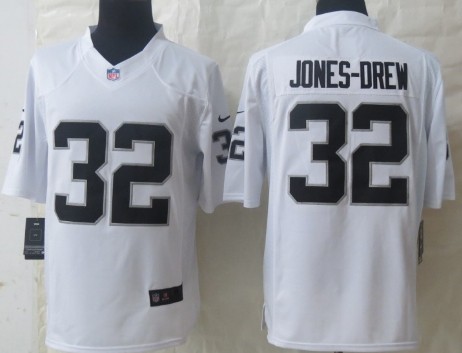 Nike Oakland Raiders #32 Maurice Jones-Drew White Limited Jersey