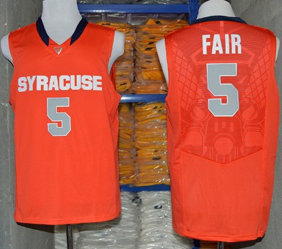 Syracuse Orange #5 C.J. Fair 2014 Orange Jersey