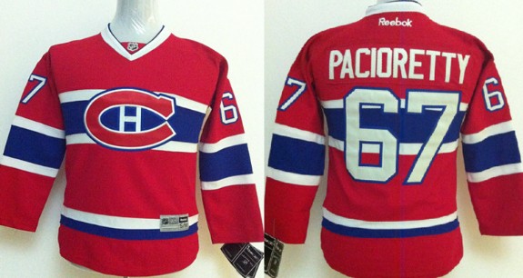 Montreal Canadiens #67 Max Pacioretty Red Kids Jersey 