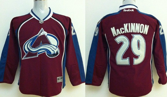 Colorado Avalanche #29 Nathan MacKinnon Red Kids Jersey 