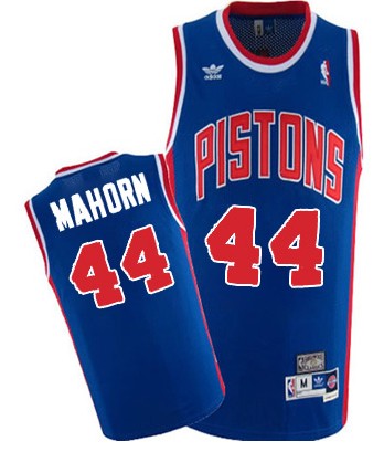Detroit Pistons #44 Rick Mahorn Blue Swingman Throwback Jersey