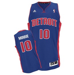Detroit Pistons #10 Greg Monroe Blue Swingman Jersey