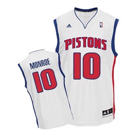 Detroit Pistons #10 Greg Monroe White Swingman Jersey