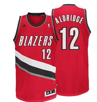 Portland Trail Blazers #12 LaMarcus Aldridge Red Swingman Jersey 