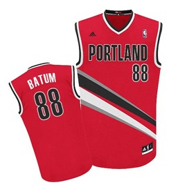 Portland Trail Blazers #88 Nicolas Batum Red Swingman Jersey 