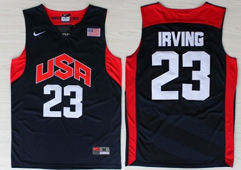 2012 Olympics Team USA #23 Kyrie Irving Revolution 30 Swingman Blue Jersey 