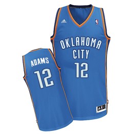 Oklahoma City Thunder #12 Steven Adams Blue Swingman Jersey 