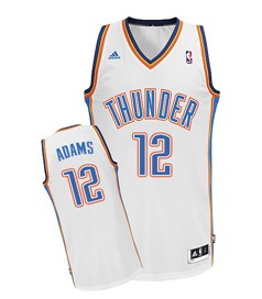 Oklahoma City Thunder #12 Steven Adams White Swingman Jersey 