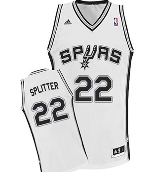 San Antonio Spurs #22 Tiago Splitter White Swingman Jersey 