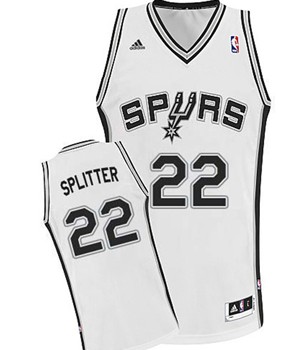 San Antonio Spurs #22 Tiago Splitter White Swingman Jersey