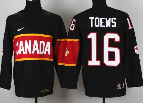 2014 Olympics Canada #16 Jonathan Toews Black Kids Jersey