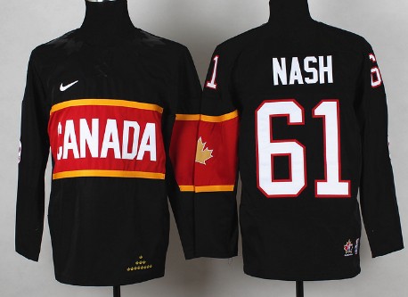 2014 Olympics Canada #61 Rick Nash Black Kids Jersey 