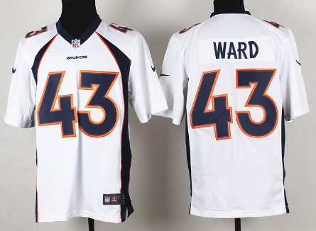 Nike Denver Broncos #43 T.J. Ward 2013 White Game Jersey 