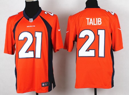 Nike Denver Broncos #21 Aqib Talib 2013 Orange Game Jersey 