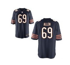 Nike Chicago Bears #69 Jared Allen Blue Game Jersey 