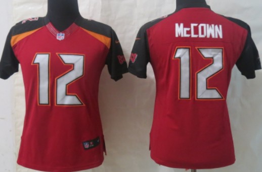 Nike Tampa Bay Buccaneers #12 Josh McCown 2014 Red Limited Womens Jersey 