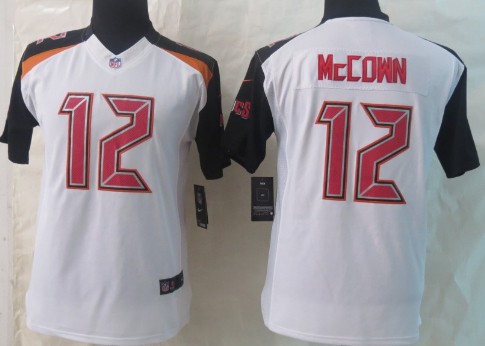 Nike Tampa Bay Buccaneers #12 Josh McCown 2014 White Limited Kids Jersey 