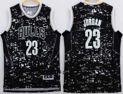 Men's Chicago Bulls #23 Michael Jordan Adidas 2015 Urban Luminous Swingman Jersey