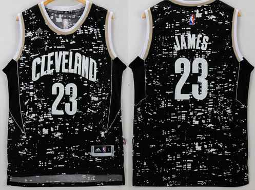 Men's Cleveland Cavaliers #23 LeBron James Adidas 2015 Urban Luminous Swingman Jersey