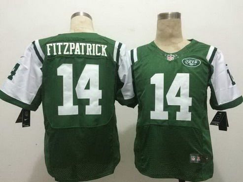 Men's New York Jets #14 Ryan Fitzpatrick Green Team Color NFL Nike Elite Jersey