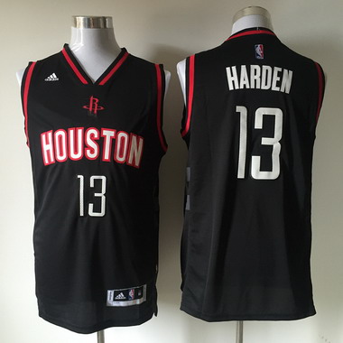 Men's Houston Rockets #13 James Harden Revolution 30 Swingman 2015-16 New Black Jersey