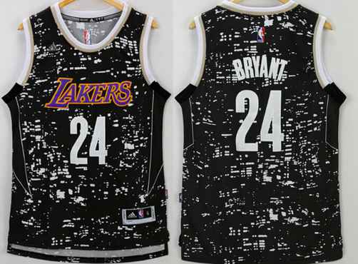 Men's Los Angeles Lakers #24 Kobe Bryant Adidas 2015 Urban Luminous Swingman Jersey