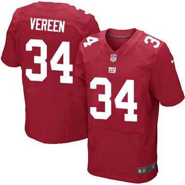 Men's New York Giants #34 Shane Vereen Red Alternate NFL Nike Elite Jersey