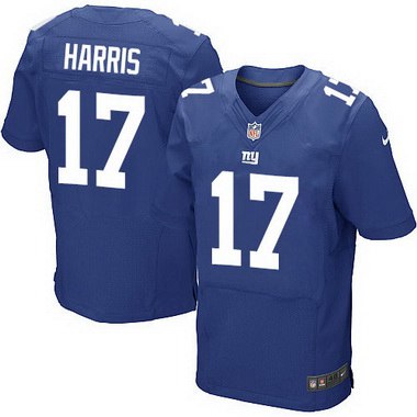 Men's New York Giants #17 Dwayne Harris Royal Blue Team Color NFL Nike Elite Jersey