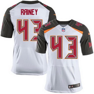 Men's Tampa Bay Buccaneers #43 Bobby Rainey White Road NFL Nike Elite Jersey