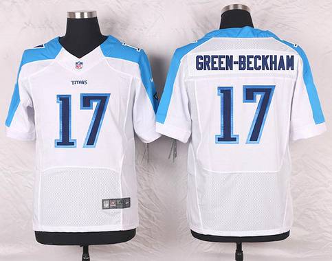 Men's Tennessee Titans #17 Dorial Green-Beckham White Road NFL Nike Elite Jersey