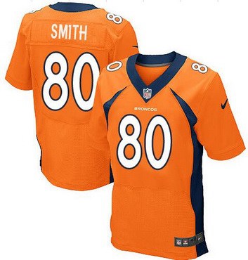 Men's Denver Broncos #80 Rod Smith Orange Retired Player NFL Nike Elite Jersey